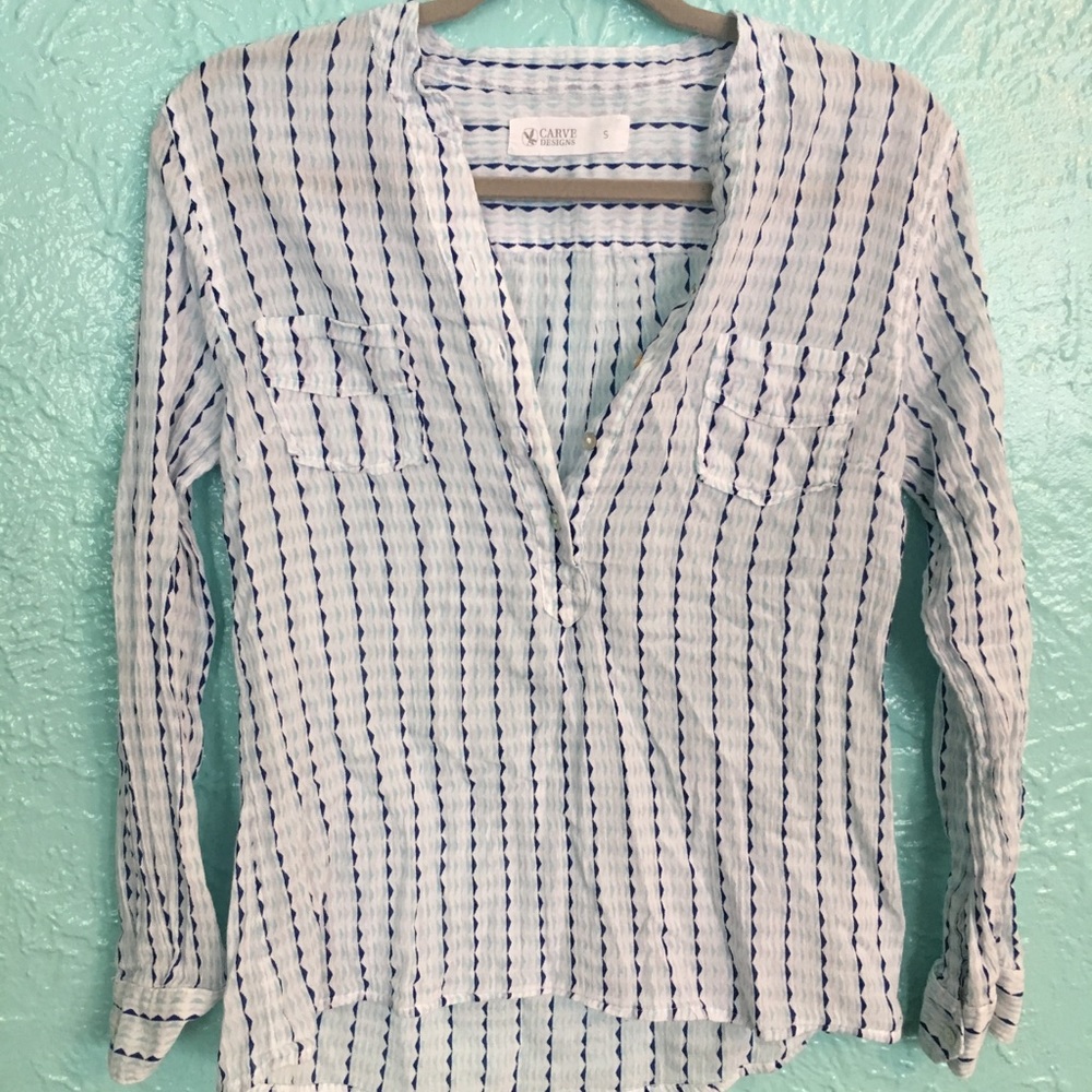 Sheer Cotton Blouse S Small